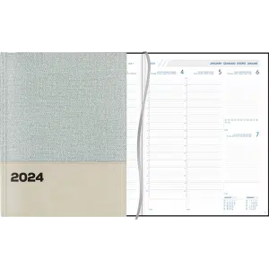 Agenda Plan-a-week 2024 gebonden Blauw